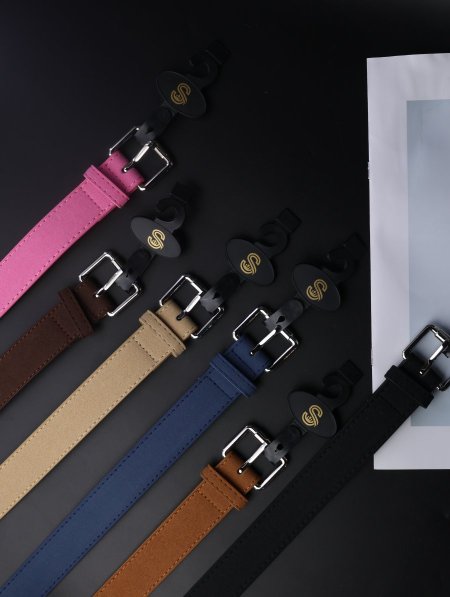 دزينة حزام نسائي جلد فاخر.