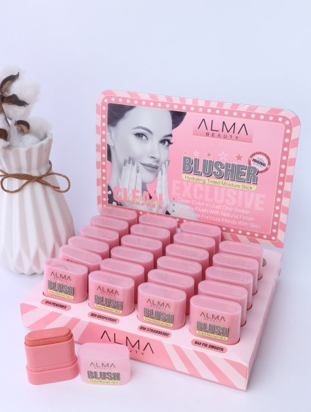 ستاند BLUSHER STICK فاخر من ALMA BEAUTY.