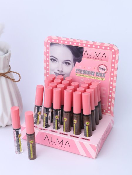 ستاند EYE BROW WAX فاخر من ALMA BEAUTY.