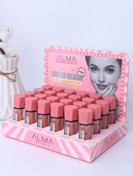 ستاند LIQUID BLUSHER من ALMA BEAUTY.