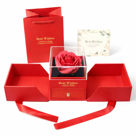 علبه اكسسوار مع ورده.