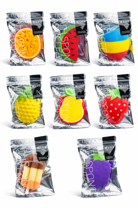 دزينة ليف استحمام بأشكال طفولية.