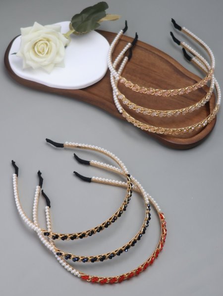 دزينة أطواق شعر مشكل.