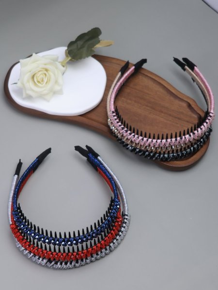 دزينة أطواق شعر مشكل.