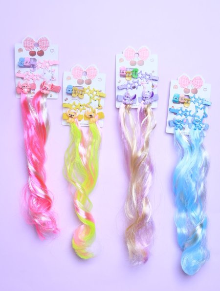 دزينة وصلات وبكل شعر ملونة للأطفال.