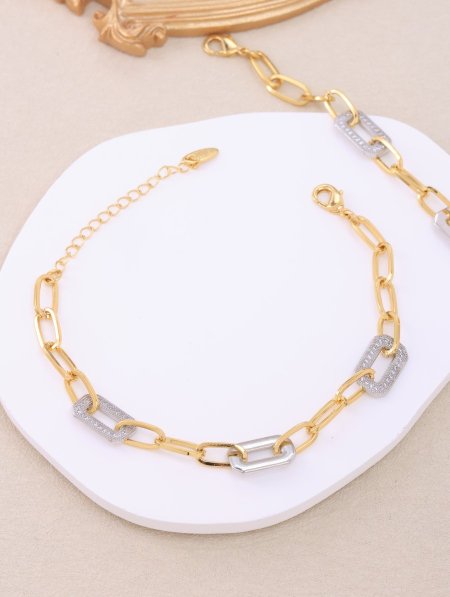 إسوارة نسائية ستانليس ستيل/ مكفولة اللون.