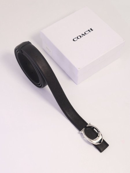 قشط COACH جلد كواليتي عالي / مرفق بعلبة.