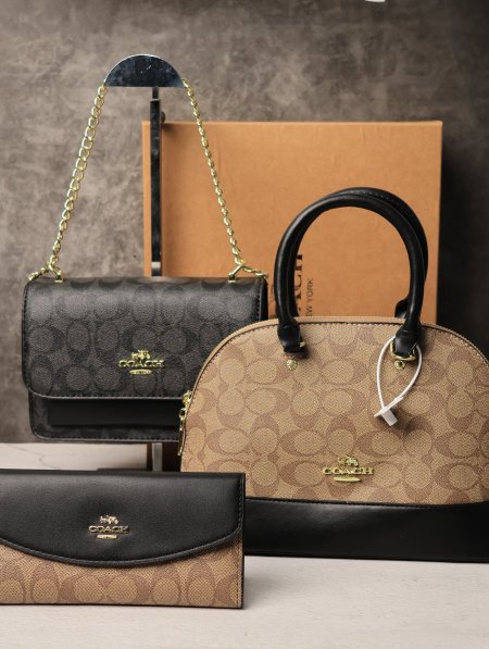 طقم شنطة نسائية COACH.