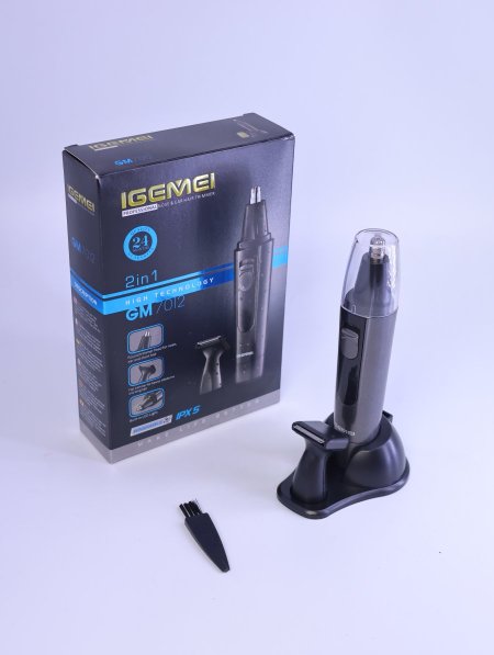 ماكينة   GM-7012 IGEMEI المحترفة لقص شعر الأنف والأذن