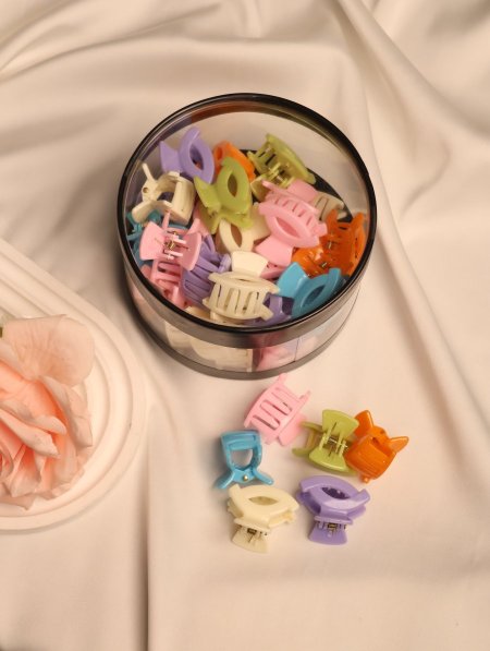 دزينة علب مشابك شعر MINI.