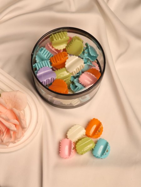 دزينة علب مشابك شعر MINI.