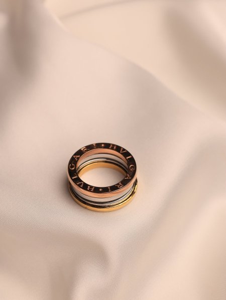 خاتم BVLGARI ستانلس ستيل.