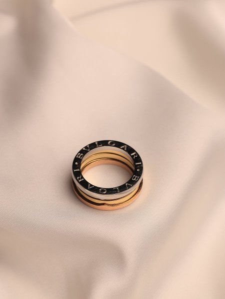 خاتم BVLGARI ستانلس ستيل.