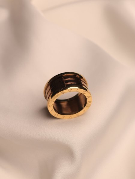 خاتم BVLGARI ستانلس ستيل.