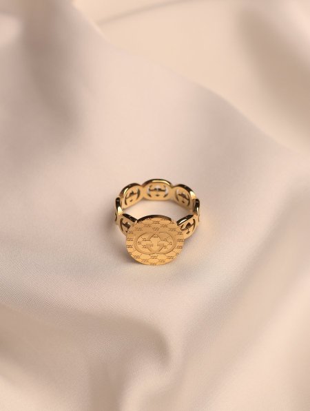 خاتم GUCCI ستانلس ستيل.