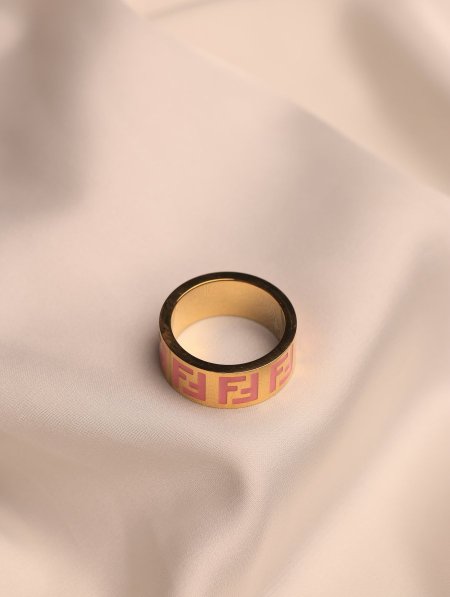 خاتم FENDI ستانلس ستيل.