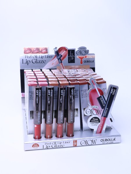 ستاند 48 قطعة LIP LINER/LIP GLAZE.