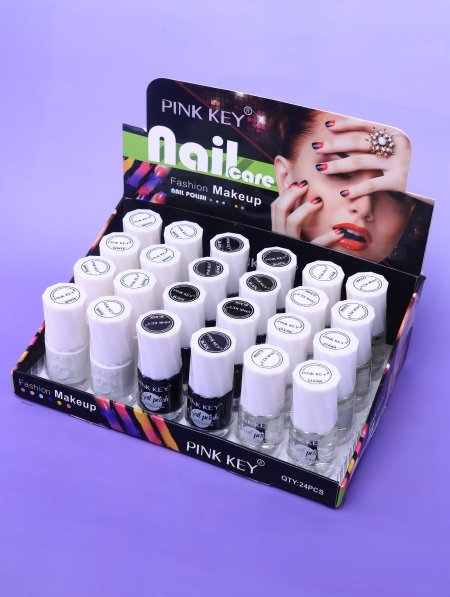 ستاند مناكير 24 قطعة PINK KEY DQ710-1.