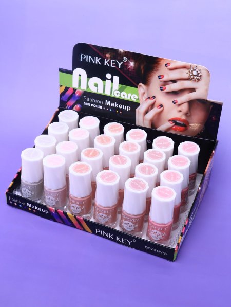 ستاند مناكير 24 قطعة PINK KEY DQ710-5.