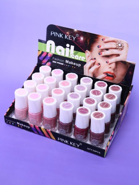 ستاند مناكير 24 قطعة PINK KEY DQ710-25.