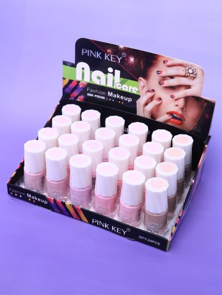 ستاند مناكير 24 قطعة PINK KEY DQ710-11.