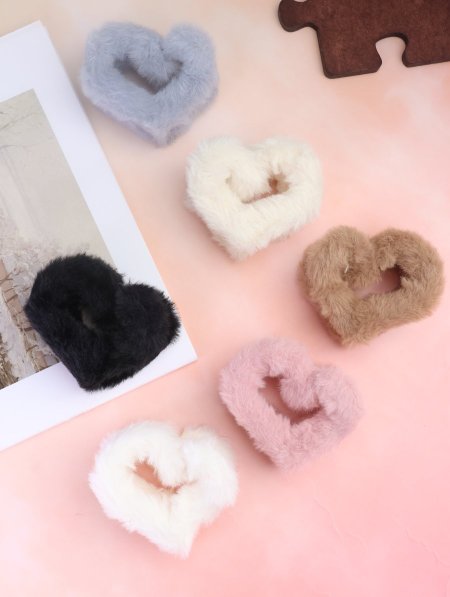 دزينة مشابك شعر فرو.