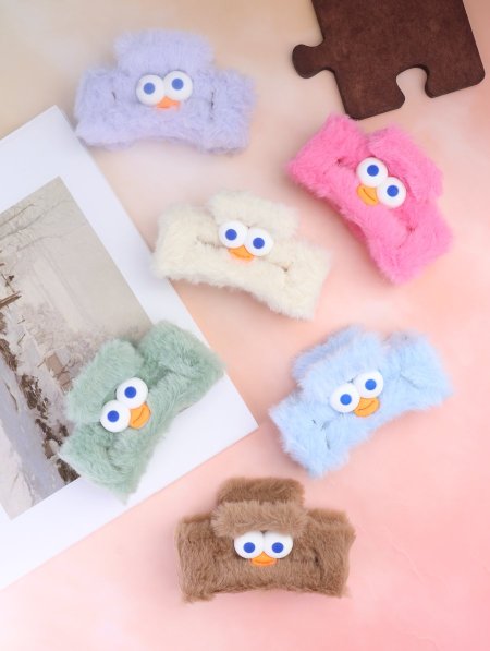 دزينة مشابك شعر فرو.