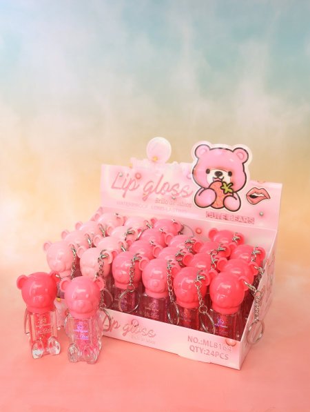 ستاند LIP GLOSS مع علاقة.