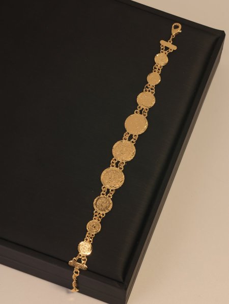 إسوارة ذهب روسي فاخرة مكفولة اللون.