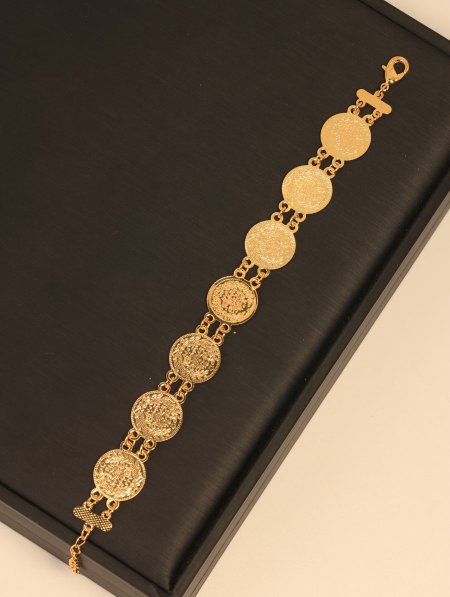 إسوارة ذهب روسي فاخرة مكفولة اللون.