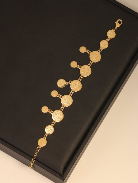 إسوارة ذهب روسي فاخرة مكفولة اللون.