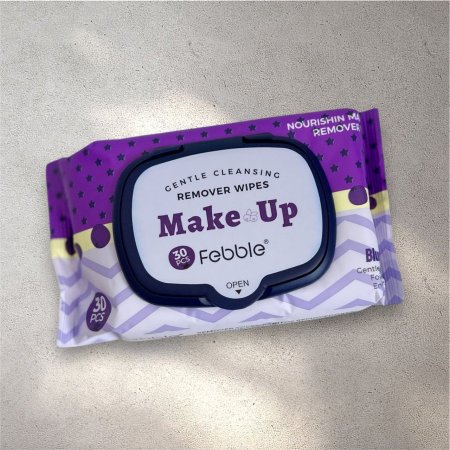 ربطة 6 حبات من علب مناديل إزالة المكياج من FEBBLE.